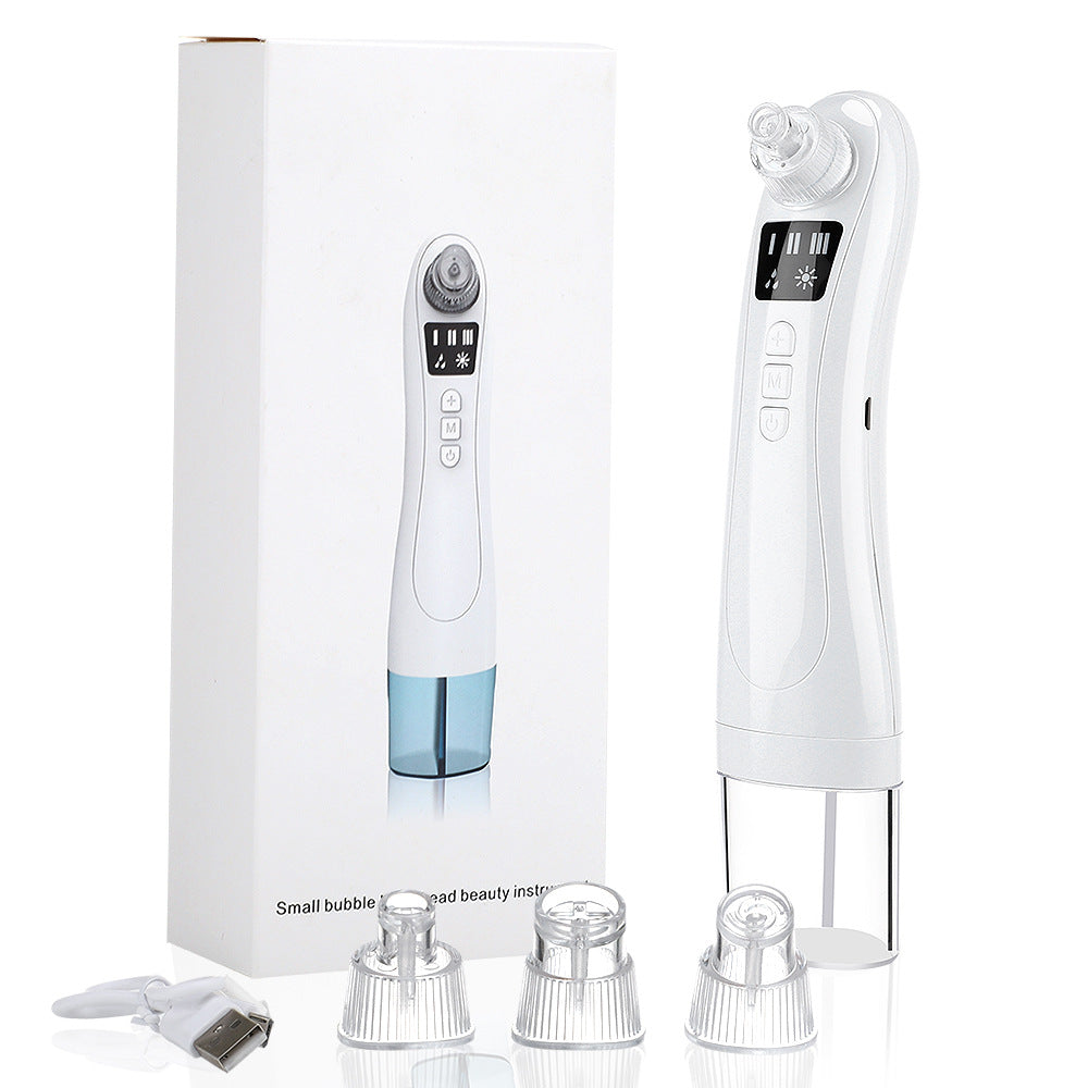 Hailicare Small Bubble Hot Compress Blackhead Instrument With Water Tank To Suck Blackheads USB Charging Beauty Instrument