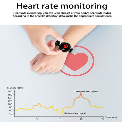 Beseneur L8 Smart Bracelet Heart Rate Minitor Blood Pressure IP68 Waterproof Fitness Band Bluetooth Sport Wristband for Swimming