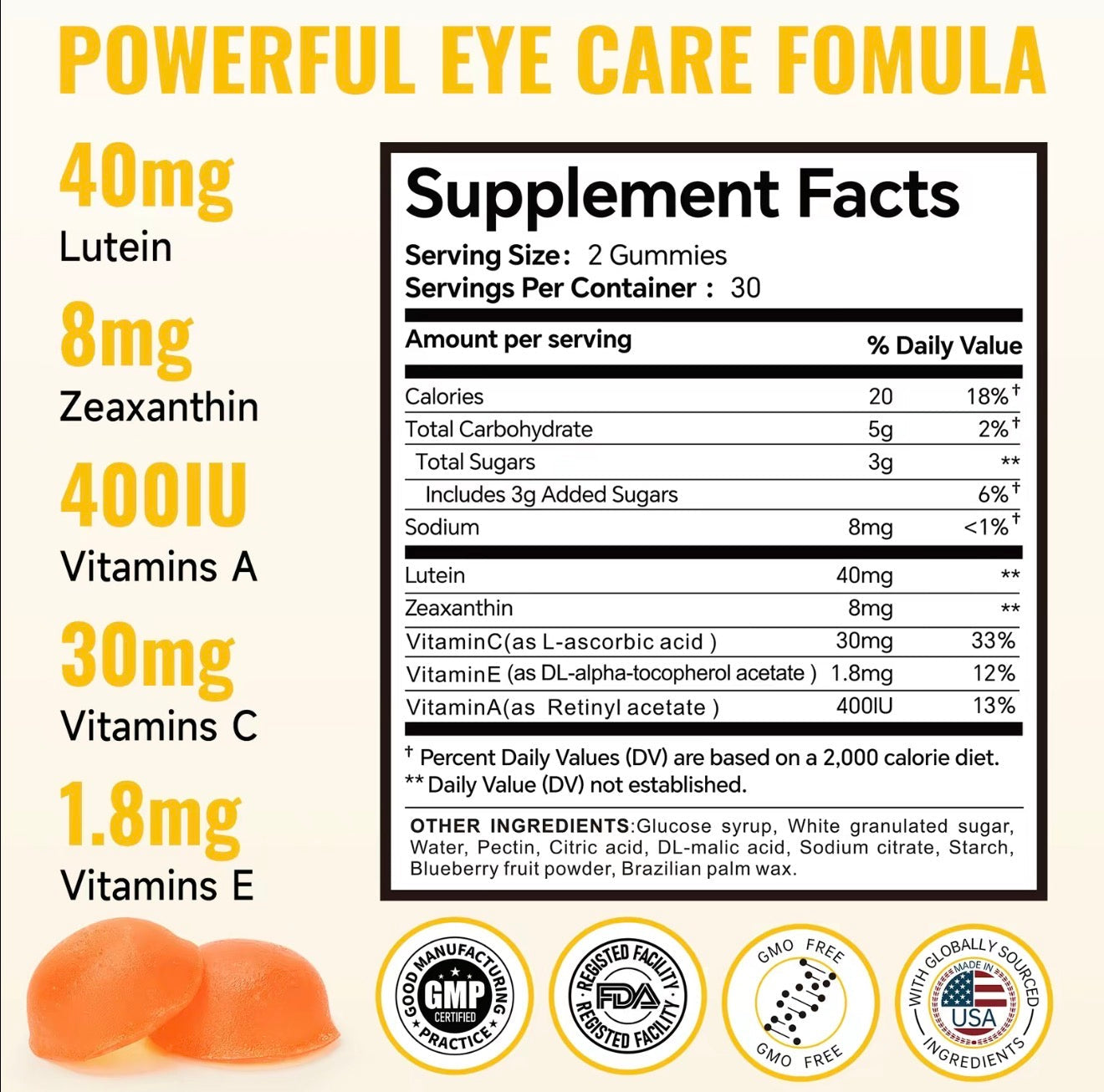 VisionCare Nutrient Gummies
