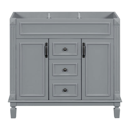 36'' Bathroom Vanity without Top Sink Cabinet only Modern Bathroom Storage Cabinet with 2 Soft Closing Doors and 2 Drawers
