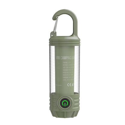 Multi functional outdoor camping light, portable strong light flashlight, rechargeable mini retro camping atmosphere light