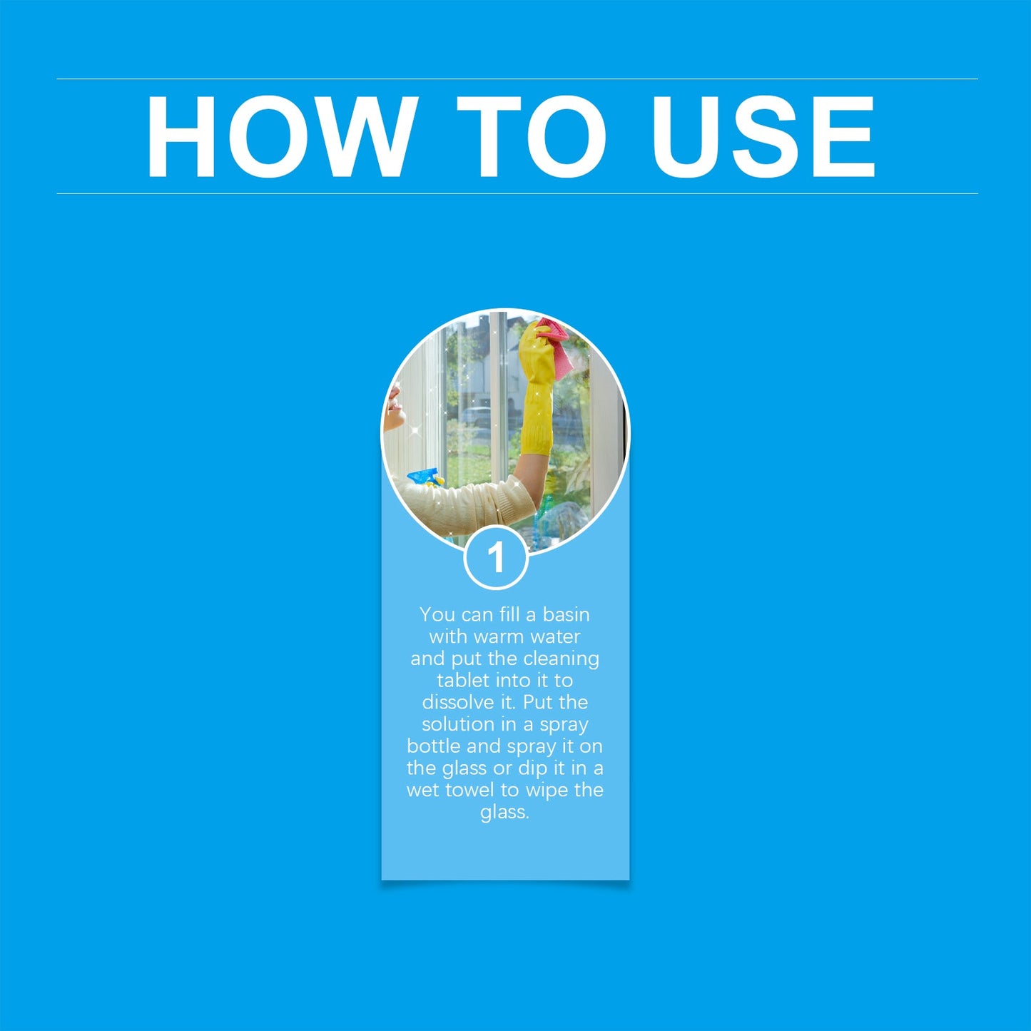 Glass Cleaning Effervescent Sheet, Door And Window Glass Scale Dust Stubborn Stains Clean Mirror Transparent
