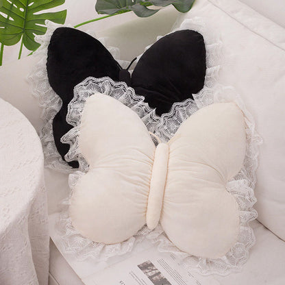 Butterfly Princess Pillow - Office, Living Room, Bedroom (with Bow). Sofa/Car Cushion, New Home Decor