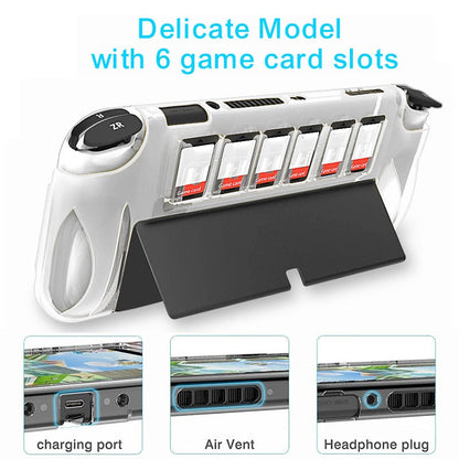 Suitable for Switch OLED new TPU protective case with card box storage NS host protective cover dual card slot