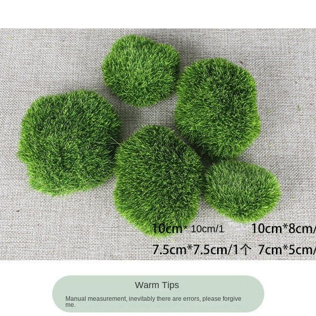 Mossy Stone Artificial Green Stone Mossy Rock Flower Arrangement Material