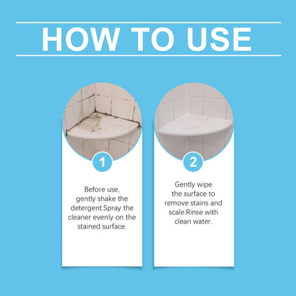 Bathroom Decontamination Cleaning Spray, Clean Bathroom Glass Door Bathtub Decontamination Water Stain Cleaner
