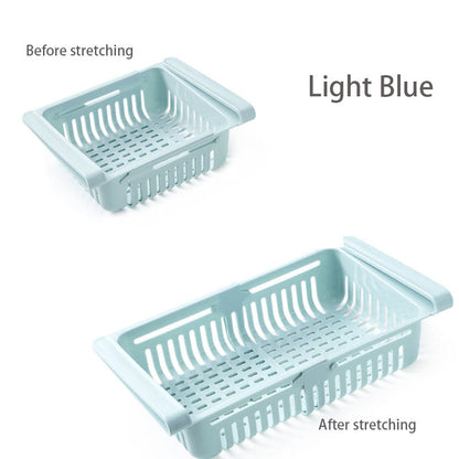 Retractable Refrigerator Divider Organizing Storage Rack Home Storage Rack Preservation Pull-Out Classification Box Refrigerator Partition Frame