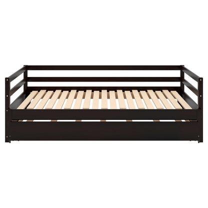 Twin or Double Twin Daybed with Trundle Espresso