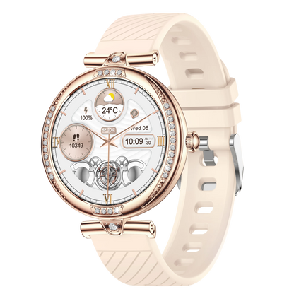 NX17 Pro Smart Watch Fashion Dimanond Ladies Wristwatch Amoled Bluetooth Calling Health Monitoring Women Fitness Smartwatch