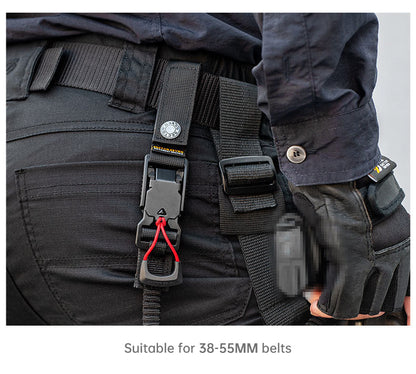 Func. tool rope, equip. tools, phone anti-loss hooks, bag & pant dec. ropes