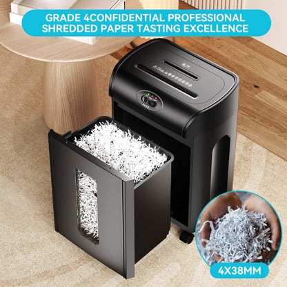 Paper Shredder Cross Cut 15 Sheets Heavy Duty Low Noise Large Capacity Paper Cutter