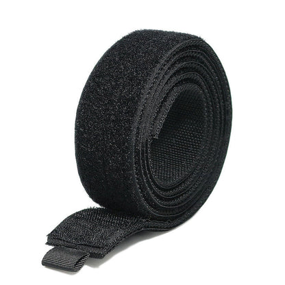 Tactical Inner Belt, Duty Nylon Hook - Loop Adjustable Black Waist Belt