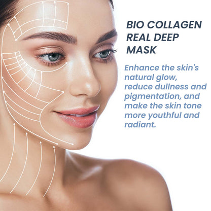 Bio-Collagen Real Deep Mask, It Moisturizes Moisturizing Anti-Wrinkle Fade Out Fine Lines Smooth White Chun Water Skin Mask