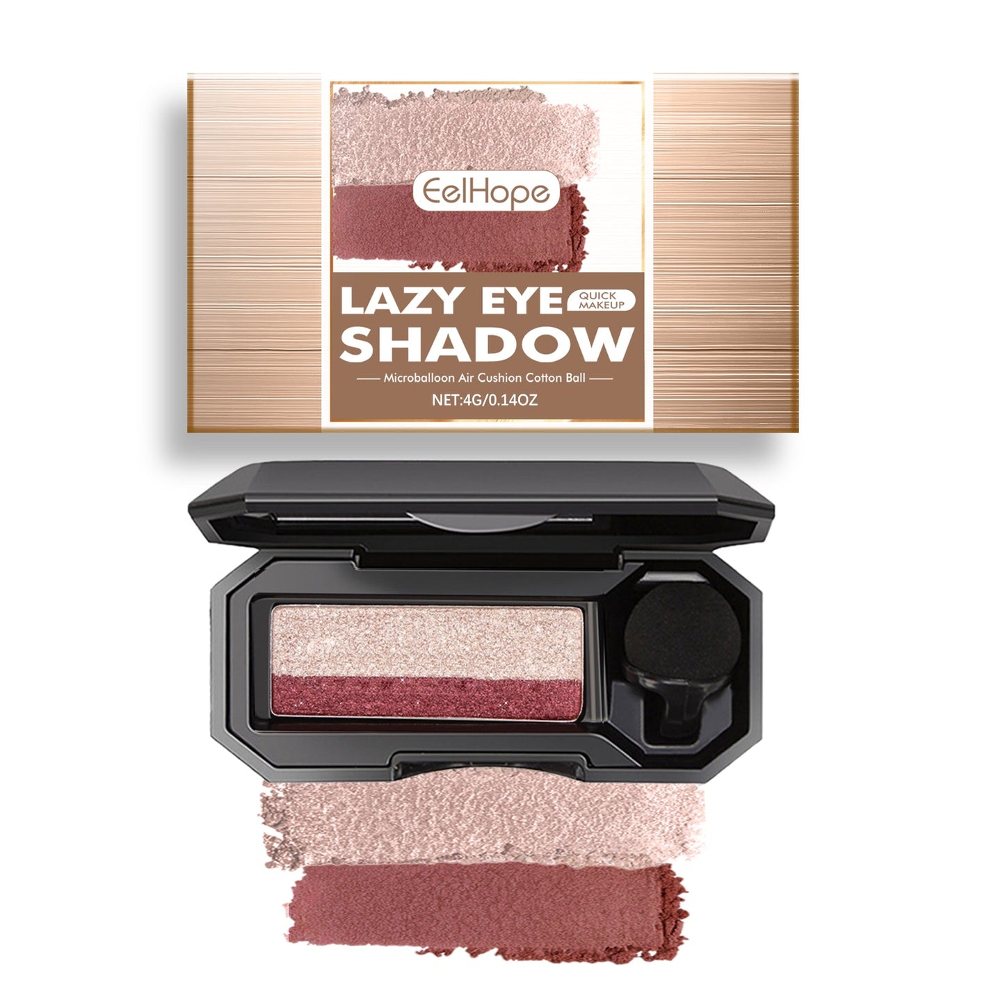 Lazy Eye Shadow, Natural Development Pearlescent Matte Beginner Daily Makeup Glitter Eyeshadow