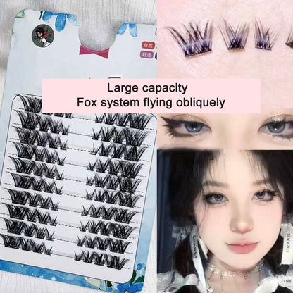 Sunflower Comics Pure Desire Eyelash Simulation Natural Thickening Large Segmented Trilogy False Eyelash Laziness