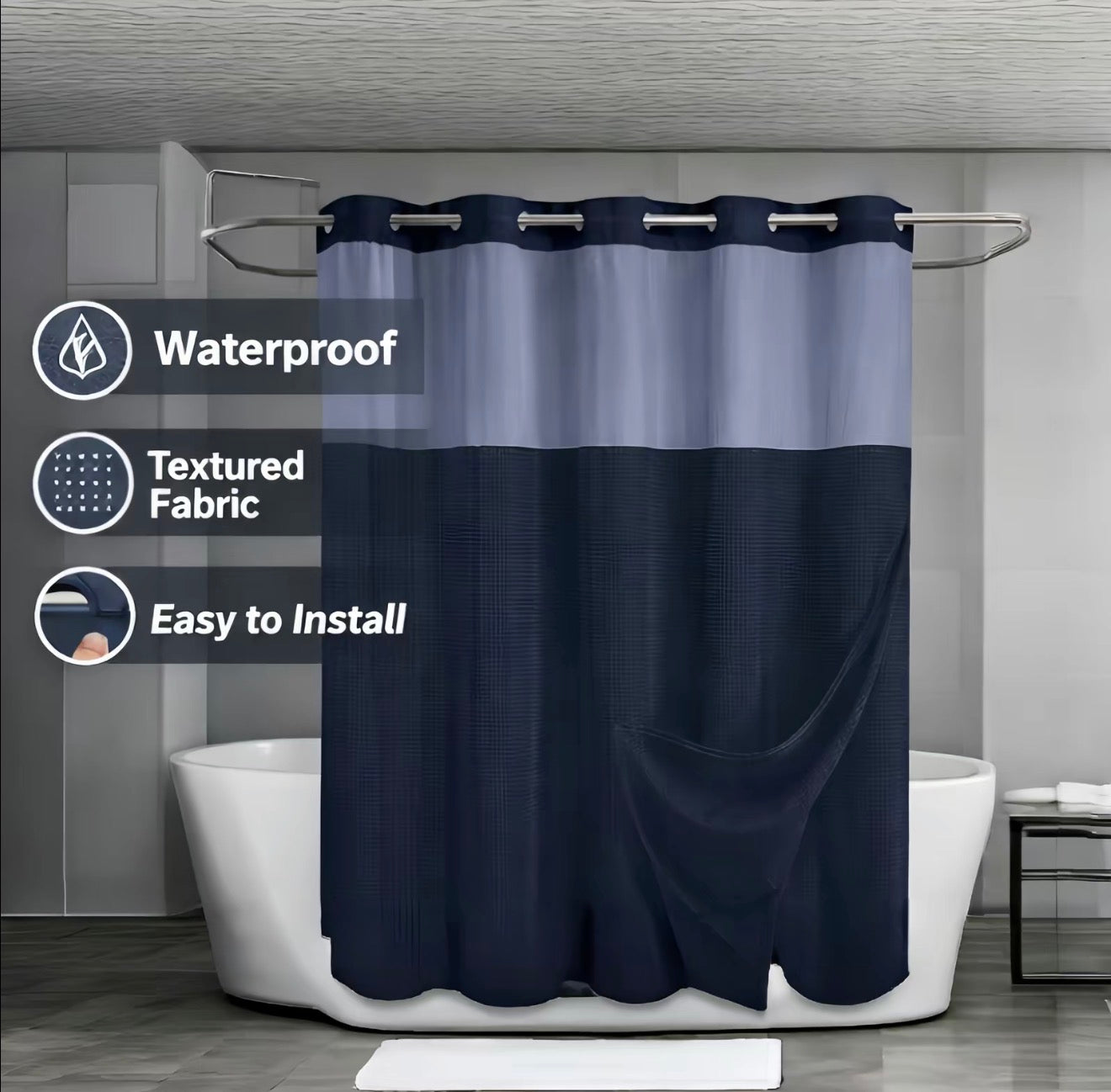 SnapLiner Shower Curtain