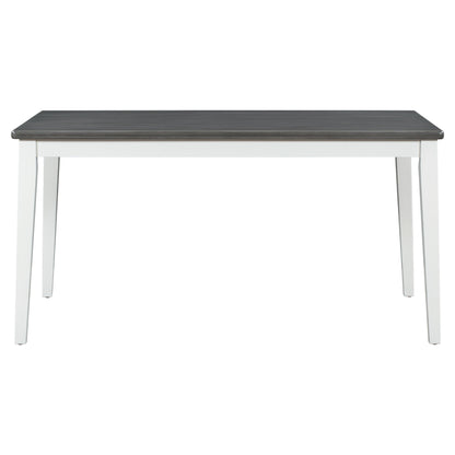 TREXM Classic and Traditional Style 6 - Piece Dining Set, Includes Dining Table  4 Upholstered Chairs & Bench (White+Gray)