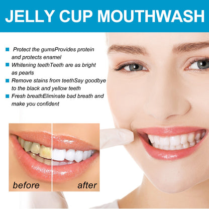 Jelly Cup Mouthwash Cleans Bad Breath, Teeth Stains, Smoke Stains, Brightening Teeth And Refreshing Breath