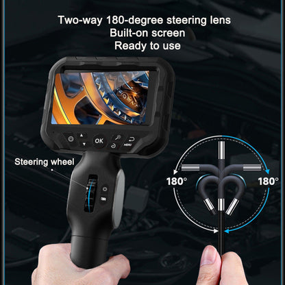 Industrial endoscope 360 degree rotation 6mm high-definition camera for sewer detection, non-destructive testing instrument for