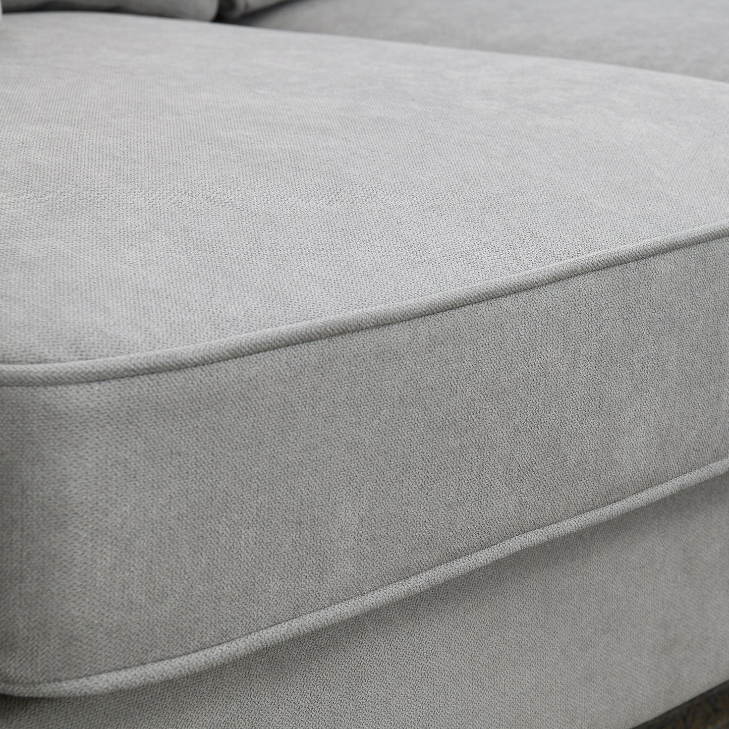 [VIDEO provided] [New] 108*85.5" Modern U Shape Sectional Sofa 7 Seat Fabric Sectional Sofa Set