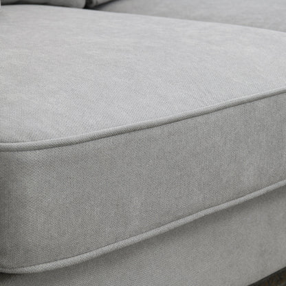 [VIDEO provided] [New] 108*85.5" Modern U Shape Sectional Sofa 7 Seat Fabric Sectional Sofa Set