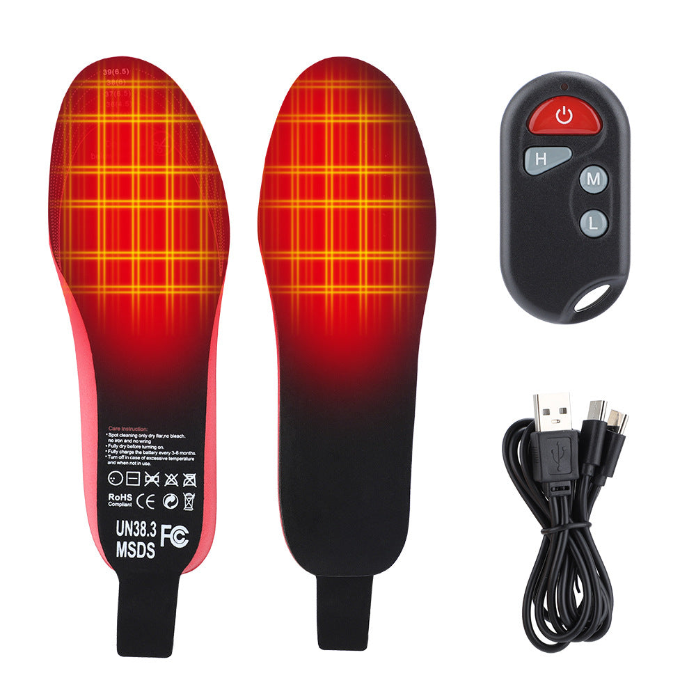 Rechargeable Electric Heating Heating Insole Three-Speed Intelligent Wireless Remote Control Warm Insole