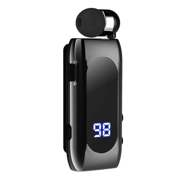 Business Sports Telescopic Cable Collar Clip 5.2 Smart Mini Bluetooth Earphones