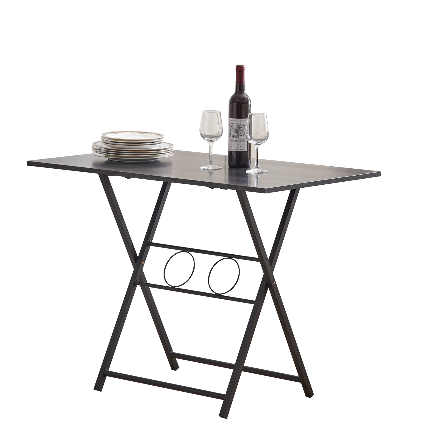 Small foldable office desk, suitable for small spaces, living rooms, multifunctional computer desks, writing workstations,