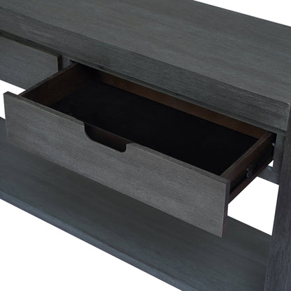 U_STYLE Console Table Entryway Table for Hallway Living Room with 2 Drawers and 1 Shelf