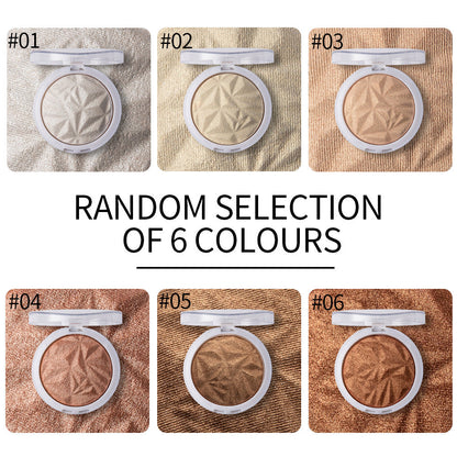 Makeup Monochromatic Diamond Polarized Highlight Powder Long-lasting Brightening, Fixing and Repairing Highlight Powder