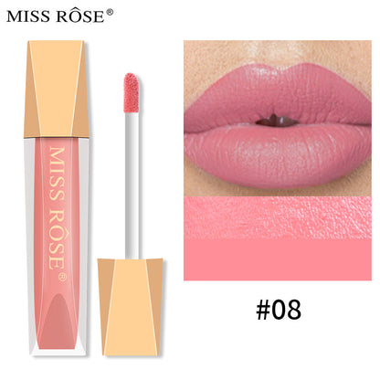 Matte Lip Gloss Liquid Pearlescent Lip Gloss Non Fading Non Stick Cup Velvet Lip Glaze Lipstick