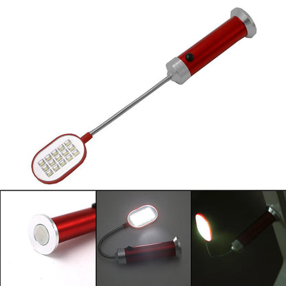LED Flashlight Flexible 1 Mode Aluminum Desk Light Lamp 15 LED  With Magnet Torch Perfect Companion Light