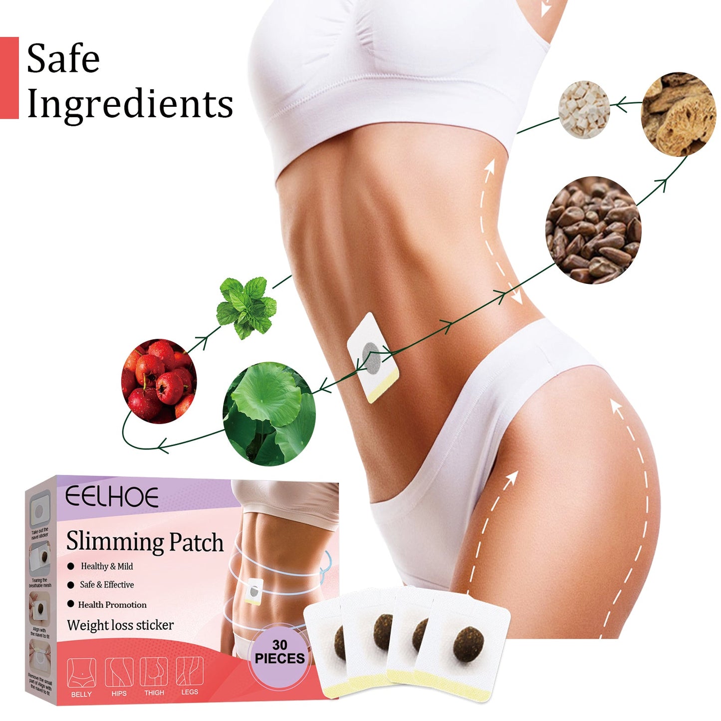 Slimming Patch, Lazy Slimming Body Sculpting Body Belly Button Tight Belly Button Pill Belly Belly Thighs