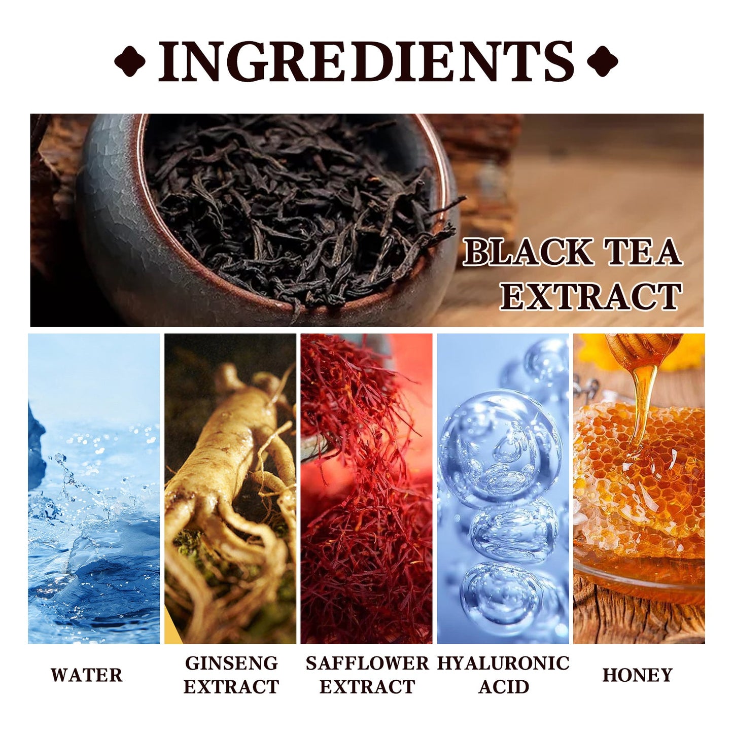 Black Tea Extract Cleansing Mask, Clean And Delicate Pore Brightening Skin Rejuvenating Daub Type Facial Mask