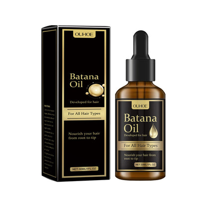 Batana Hair Care Essential Oil, Nourishing And Moisturizing Soft Repair Vitamin E Nourishes The Scalp And Gives It A Glowing Glow
