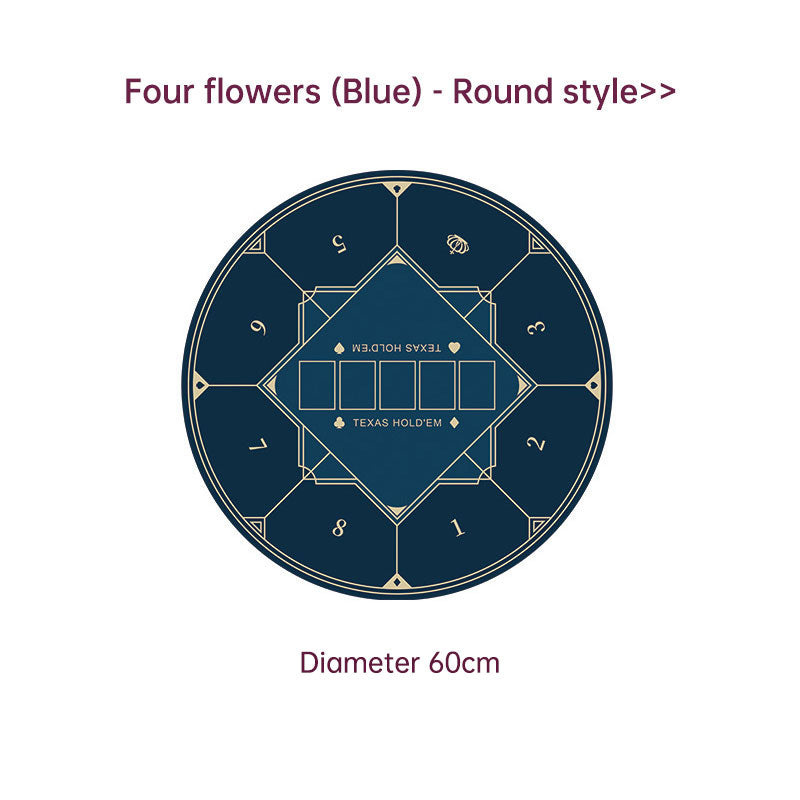 Dezhou playing card pad tablecloth table cushion square round chip rubber cushion playing card table top cushion