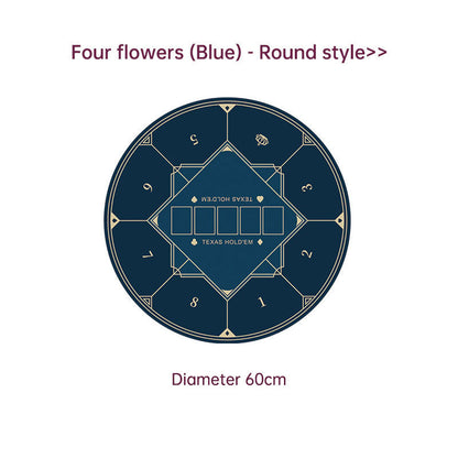 Dezhou playing card pad tablecloth table cushion square round chip rubber cushion playing card table top cushion