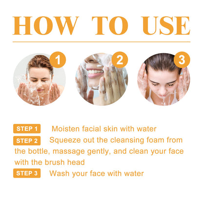 Brightening Facial Cleanser, Deep Clean Facial Skin Fade Acne Mark Acne Mark Moisturizing Whitening Beauty