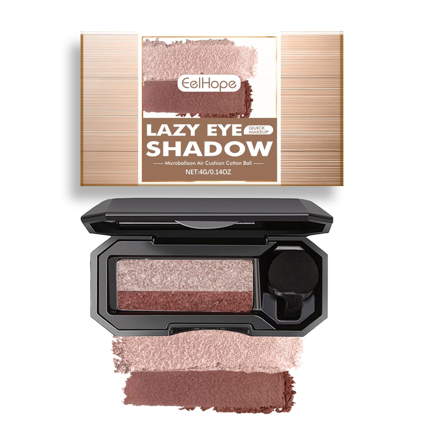 Lazy Eye Shadow, Natural Development Pearlescent Matte Beginner Daily Makeup Glitter Eyeshadow