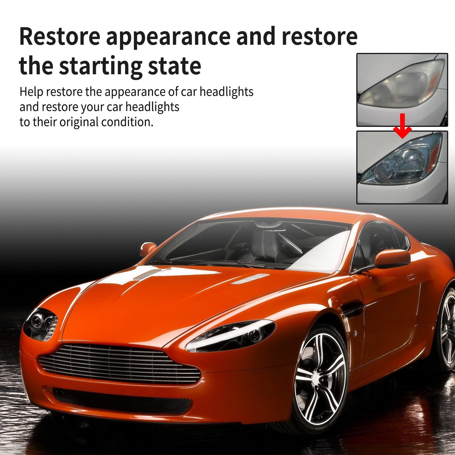 Headlight Polishing Paste Automotive Headlight Care Scratch Cleaning Refurbished Polishing Paste