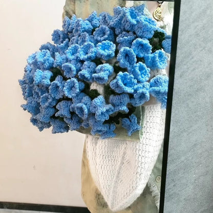 60cm New Creative Rose Bouquet Blanket (Finished), Crocheted Flower Bouquet Gift for Girlfriend