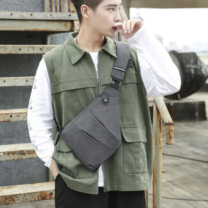 Multi functional sports waist bag single shoulder anti-theft bag lightweight and close fitting chest bag