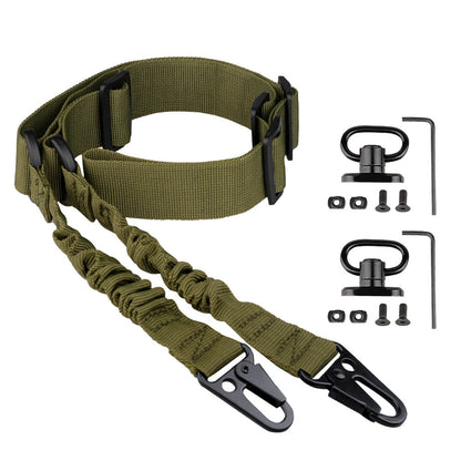 New Ordinary Two-Point Tactical Gun Rope CS Nylon Tactical Shoulder Belt Cross Body Nylon Gun Belt Set