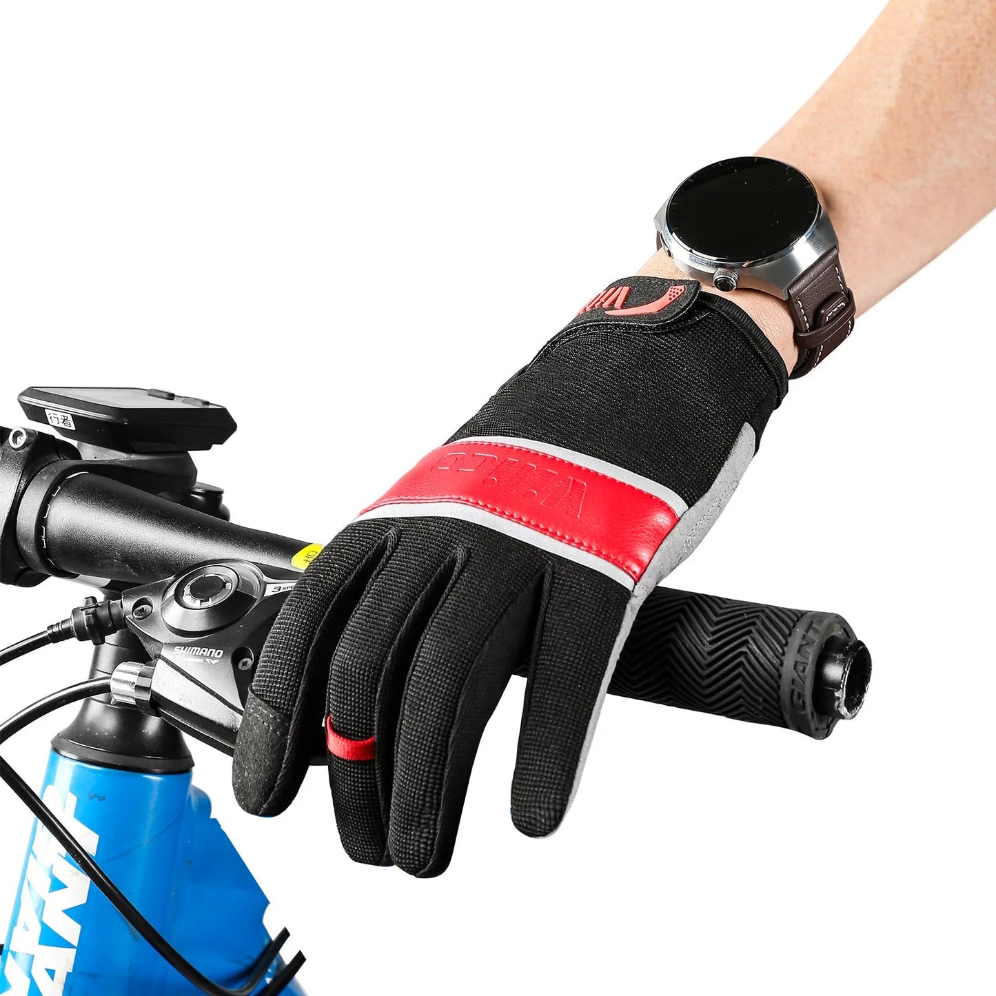 Outdoor sports riding gloves wear-resistant shock-absorbing and touch screen mountain bike gloves