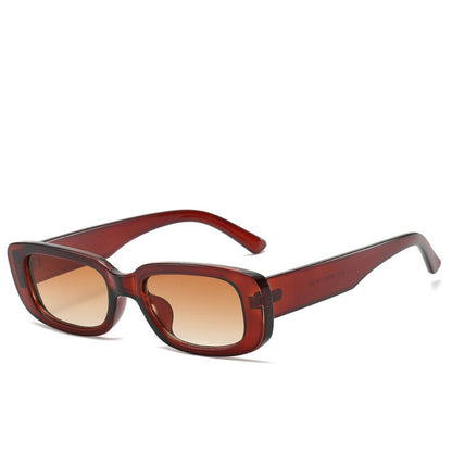 Trend Small Frame Sunglasses Female Square Sunglasses Olive Green Colorful Ins Street Shot Glasses
