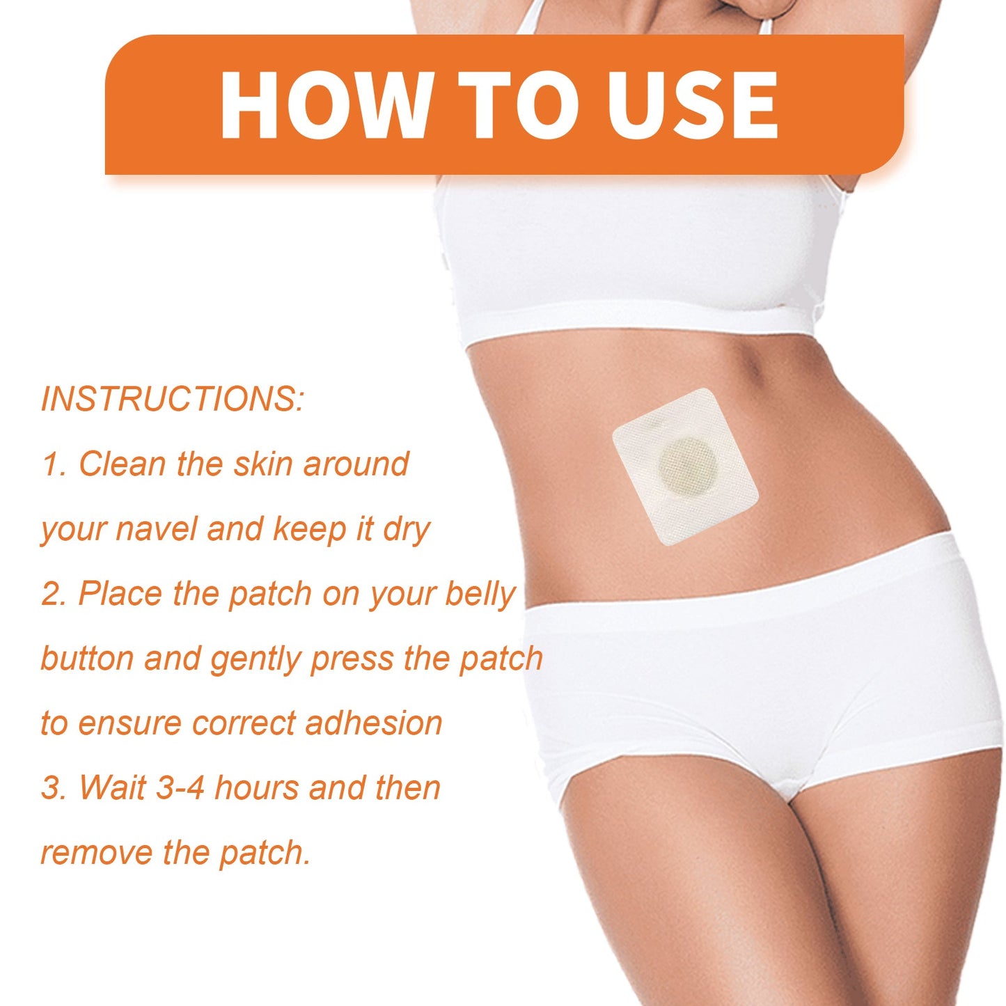 Bee-Venom Shaped Lymphatic Patch, Which Relieves Lymphatic Swelling And Tightenes Body And Arms - Meat Belly Button Patch
