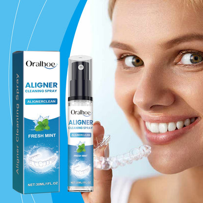Denture Cleaner Spray, Denture Cleaner Cosmetic Teeth Denture Cleaner Spray Portable