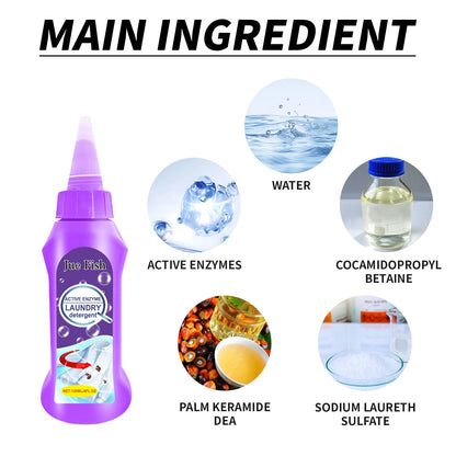 Active Enzyme Laundry Cleaner, Deep Cleansing Clothing Removes Stubborn Stains Gently And Does Not Irritate