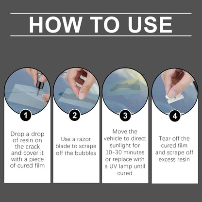Automotive Glass Care Kit Automotive Windshield Cracks And Scratches Adhesive Repair Solution