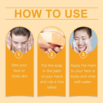 Turmeric & Kojic Soap, Gentle Cleansing Skin Moisturizing Facial Body Care Soap